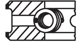 SET SEGMENTI PISTON MAHLE 227 RS 00141 0N0 - Compatibil cu MAN, VAN HOOL, VW