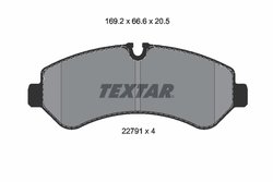Set placute frana Textar 2279101