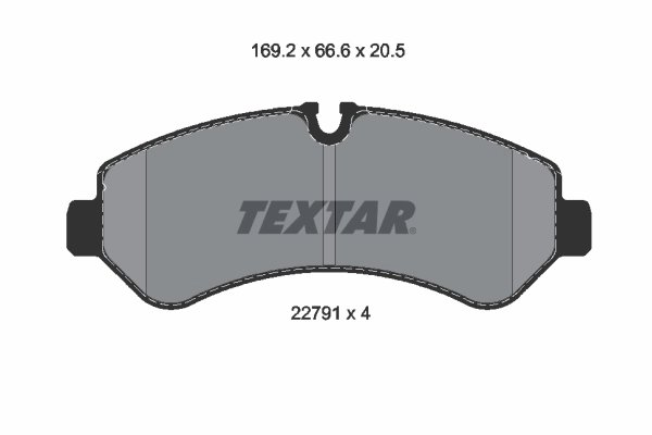 SET PLACUTE FRANA TEXTAR 2279101 - Compatibil cu FREIGHTLINER, MERCEDES-BENZ