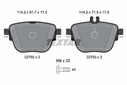 Set placute frana Textar 2279201