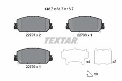 Set placute frana Textar 2279701