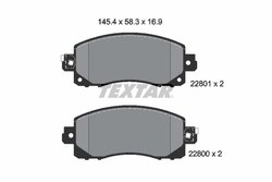 Set placute frana Textar 2280001