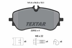 SET PLACUTE FRANA TEXTAR 2280201 - Compatibil cu MAN, VW