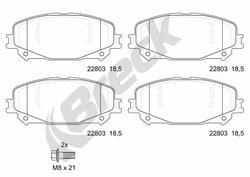 Set placute frana Breck 22803 00 701 00