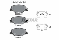 Set placute frana Textar 2283801