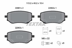 Set placute frana Textar 2286101