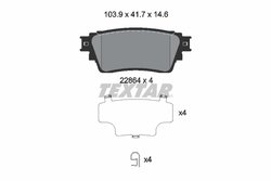 Set placute frana Textar 2286401