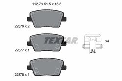 SET PLACUTE FRANA TEXTAR 2287601 - Compatibil cu HYUNDAI