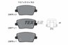 SET PLACUTE FRANA TEXTAR 2287601 - Compatibil cu HYUNDAI