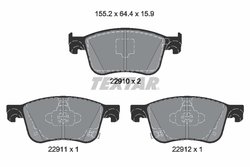 Set placute frana Textar 2291001