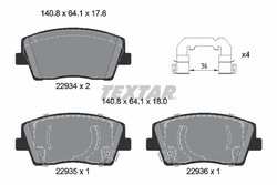 Set placute frana Textar 2293401