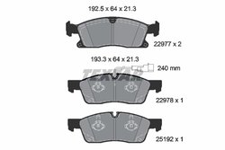 Set placute frana Textar 2297701