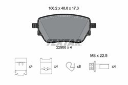 Set placute frana Textar 2298601