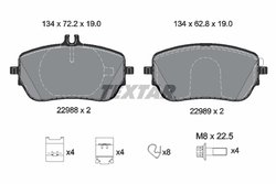 SET PLACUTE FRANA TEXTAR 2298801 - Compatibil cu MERCEDES-BENZ