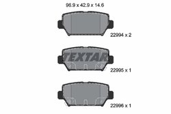 Set placute frana Textar 2299401