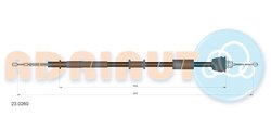 CABLU FRANA DE MANA ADRIAUTO 23.0260 - Compatibil cu MG, ROVER