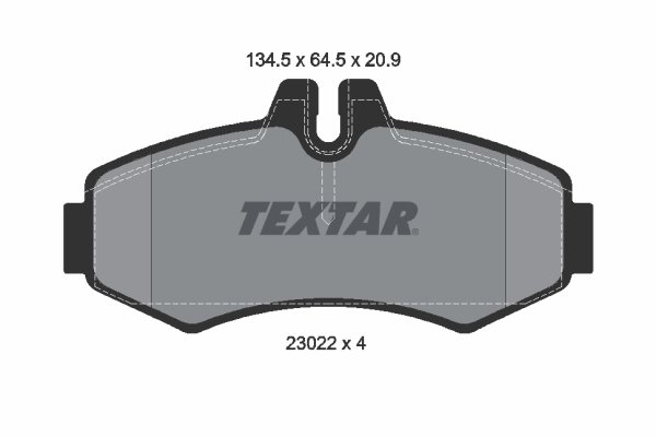 Set placute frana Textar 2302201