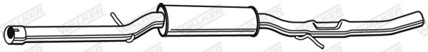 TOBA ESAPAMENT INTERMEDIARA WALKER 23039 - Compatibil cu SKODA, VW