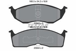 SET PLACUTE FRANA TEXTAR 2304301 - Compatibil cu CHRYSLER, DODGE, PLYMOUTH
