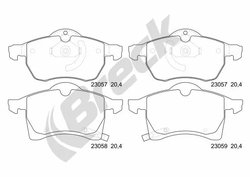 Set placute frana Breck 23057 00 701 10