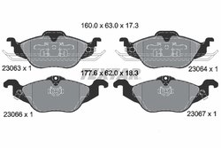SET PLACUTE FRANA TEXTAR 2306302 - Compatibil cu CHEVROLET, HOLDEN, OPEL, VAUXHALL