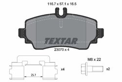 Set placute frana Textar 2307004