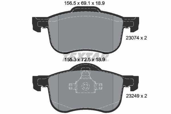 SET PLACUTE FRANA TEXTAR 2307401 - Compatibil cu VOLVO