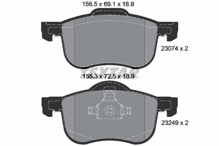 SET PLACUTE FRANA TEXTAR 2307401 - Compatibil cu VOLVO