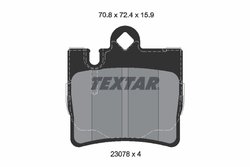 SET PLACUTE FRANA TEXTAR 2307801 - Compatibil cu MERCEDES-BENZ