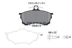 Set placute frana Textar 2308001