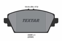 Set placute frana Textar 2309501