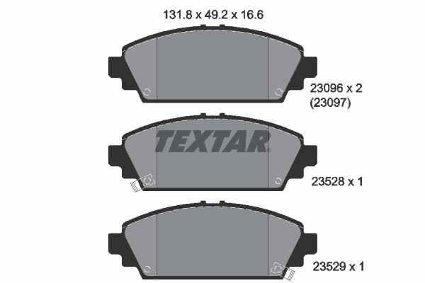 Set placute frana Textar 2309601