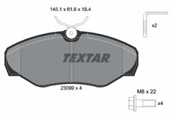 Set placute frana Textar 2309902