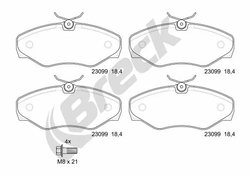 Set placute frana Breck 23099 00 703 00