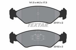 Set placute frana Textar 2310101