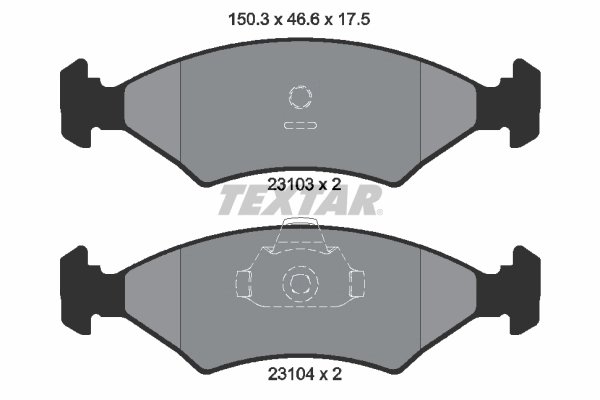 Set placute frana Textar 2310301