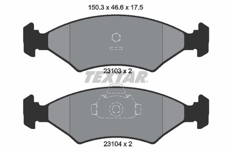 Set placute frana Textar 2310301