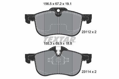 Set placute frana Textar 2311203