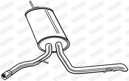 TOBA ESAPAMENT FINALA WALKER 23116 - Compatibil cu AUDI