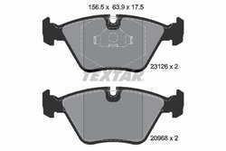 SET PLACUTE FRANA TEXTAR 2312601 - Compatibil cu DAIMLER, JAGUAR