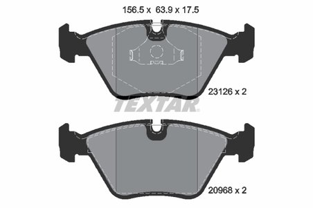 SET PLACUTE FRANA TEXTAR 2312601 - Compatibil cu DAIMLER, JAGUAR