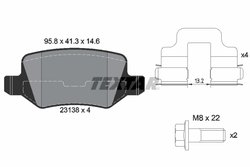 Set placute frana Textar 2313803