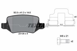 Set placute frana Textar 2313805