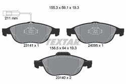 Set placute frana Textar 2314101