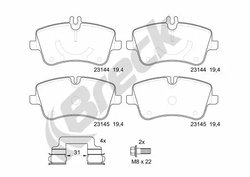 SET PLACUTE FRANA BRECK 23144 00 701 20 - Compatibil cu MERCEDES-BENZ