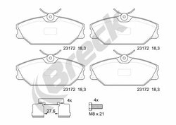 Set placute frana Breck 23172 00 702 00