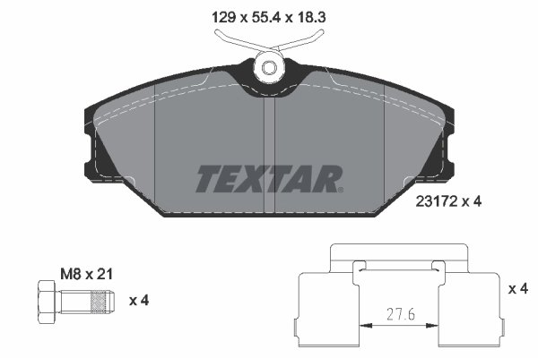 Set placute frana Textar 2317203