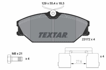 Set placute frana Textar 2317203