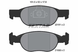 Set placute frana Textar 2318101