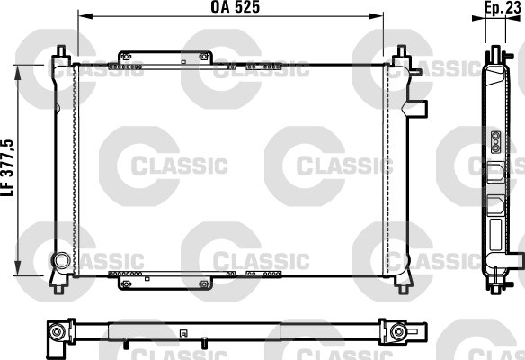 Radiator racire motor Valeo 231818